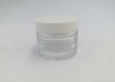 I barattoli cosmetici di plastica trasparenti vuoti 60g per cura di pelle scremano l'imballaggio
