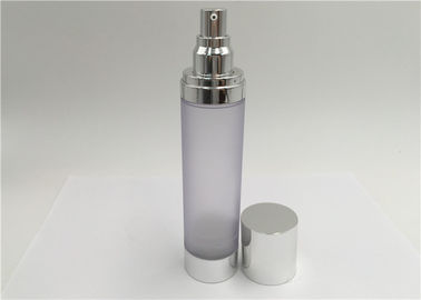Bottiglie vuote senz'aria della lozione di forma rotonda con l'imballaggio cosmetico della pompa 100ml